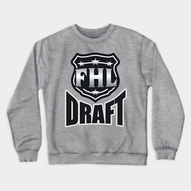 Fantasy Hockey League Draft Logo Crewneck Sweatshirt by FantasySportsSpot